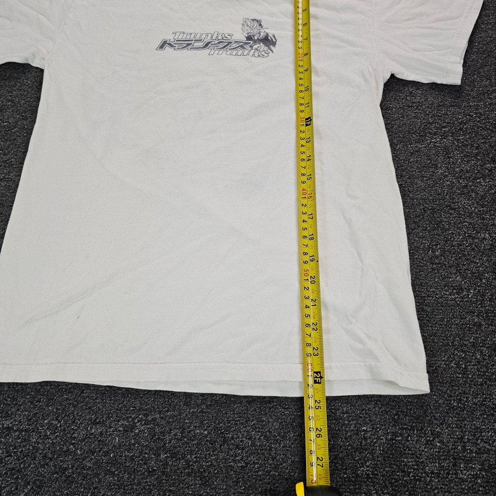 Vintage Dragon Ball Z Trunks Graphic Shirt White Mens Small Anime Y2K Youth XL - Picture 7 of 9
